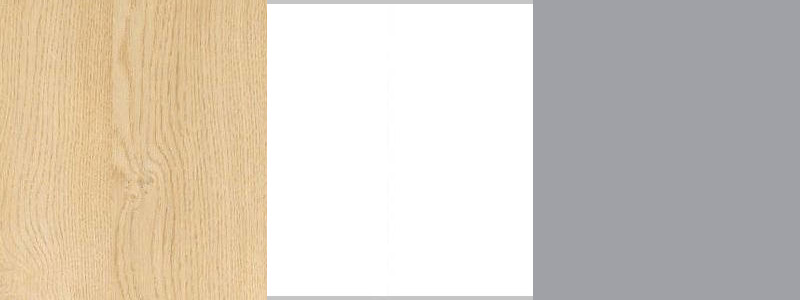 Meblar kolor mebli Pixel - Dąb biszkoptowy, biały lux, szary